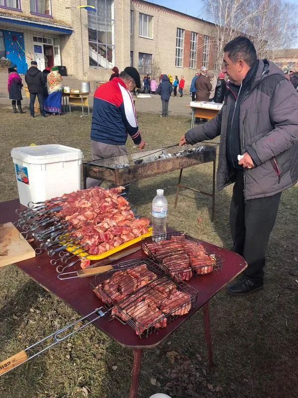 В Геническом районе для селян организовали праздник Масленицы