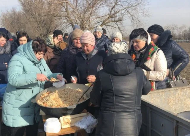 В Геническом районе для селян организовали праздник Масленицы