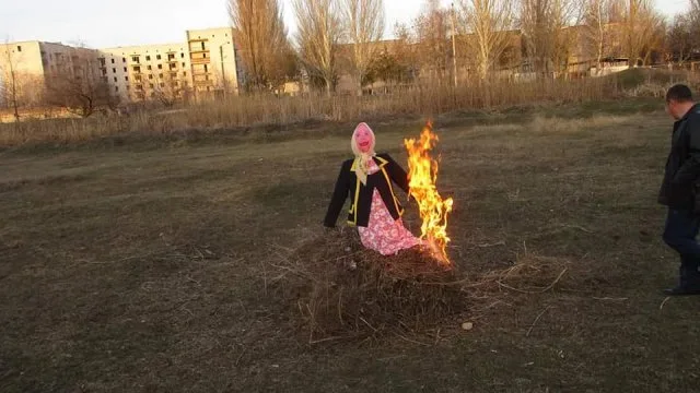 У передмісті Херсона прощалися з зимою