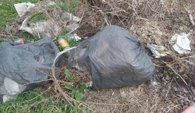 На Геническом пляже не успевают убирать мусорные свалки