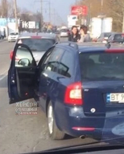 В Херсоне произошло ДТП на Бериславском шоссе