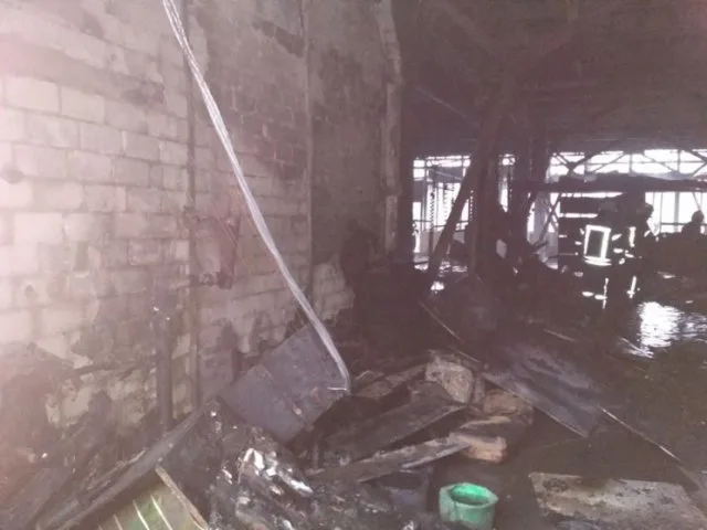 Пожар в Херсонской городской типографии потушили (дополнено)