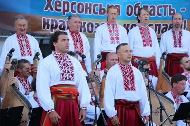 К Херсонщины выступила Национальная заслуженная капелла бандуристов Украины имени Г.И. Майбороды