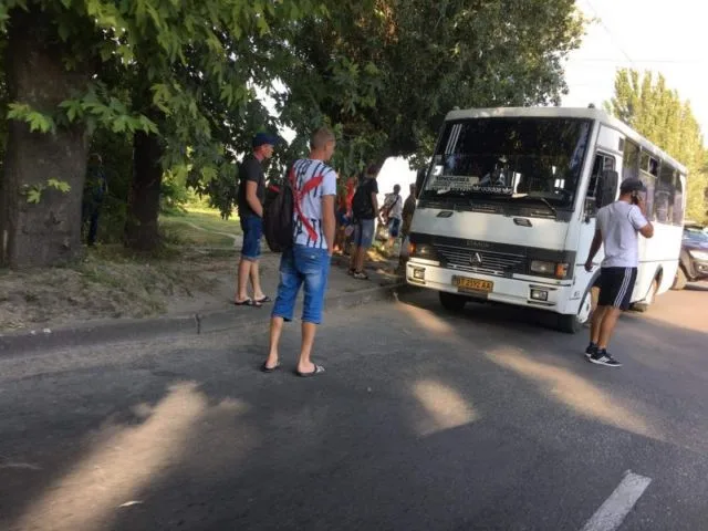 В Херсоне произошло ДТП с участием маршрутки
