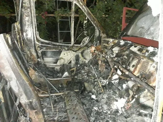 Вчера на Херсонщине горело еще одно коммерческое авто