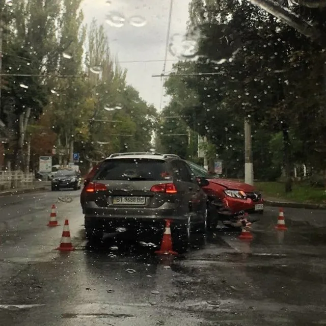 В центре Херсона произошло очередное ДТП