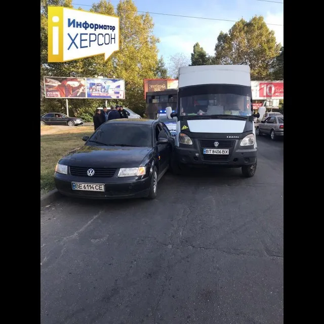 В Херсоне ДТП на железнодорожном переезде с участием маршрутки