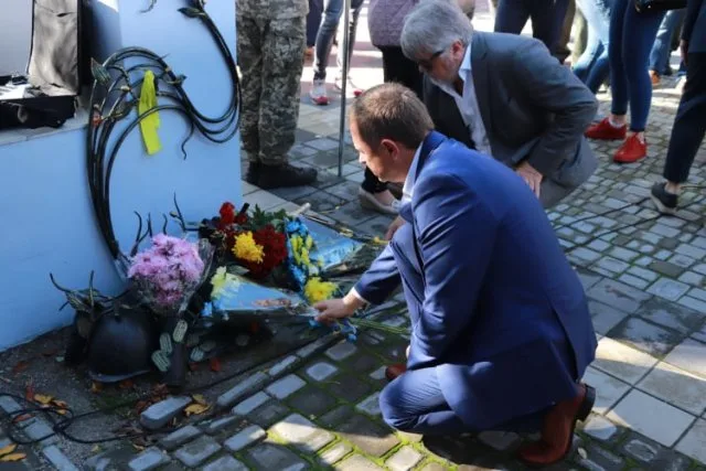 В Херсоне почтили защитников Украины