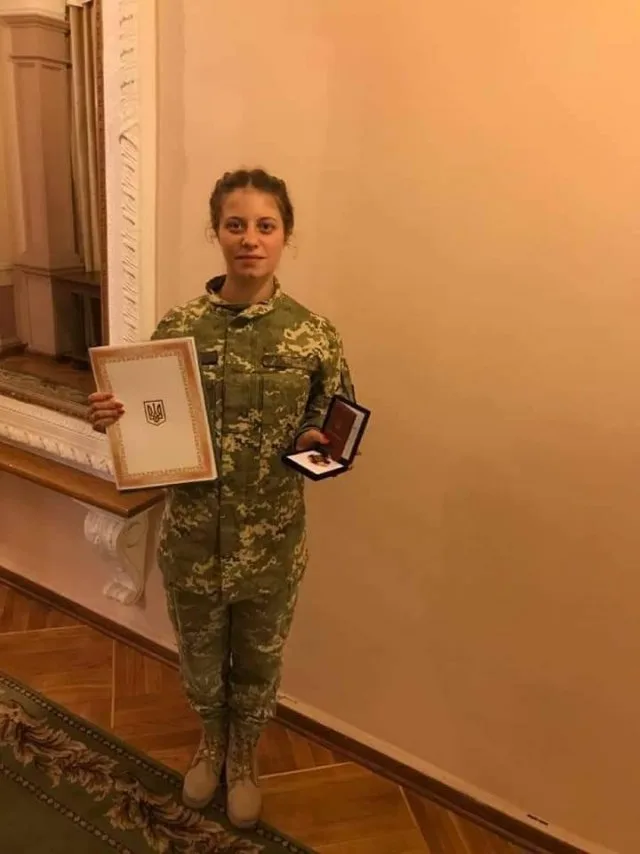 Боевой медик медицинской роты 57 отдельной мотопехотной бригады получила орден “Медицинская слава Украины”
