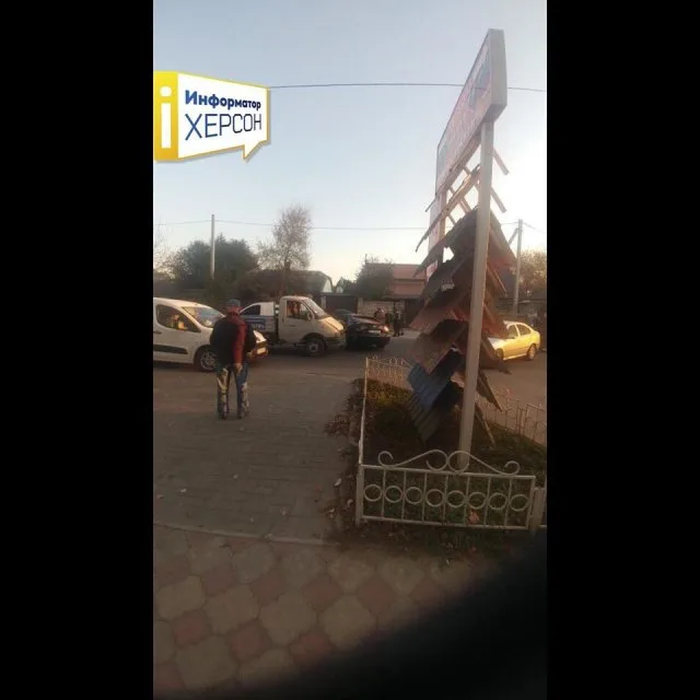 В центре Херсона ДТП с участием грузовика