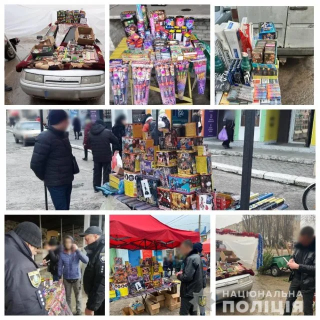 Полицейские изъяли из незаконной продажи более 1300 единиц пиротехники на сумму 28 тысяч гривен