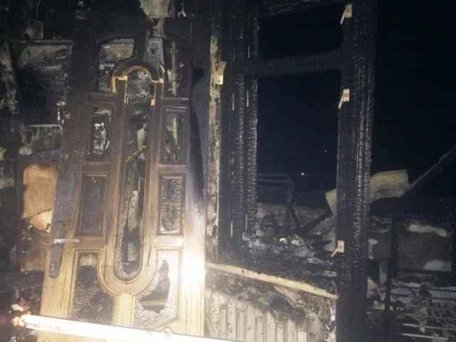 В новогоднюю ночь тушили пожар на двух балконах многоэтажки