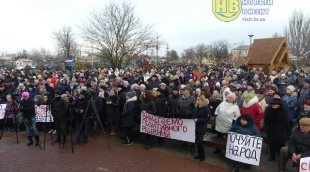 Гусев пообещал донести до Киева позицию жителей Арабатки по ОТГ, но решение принимает не он