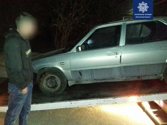 В Херсоне очередной пьяный водитель получил протокол от полицейских