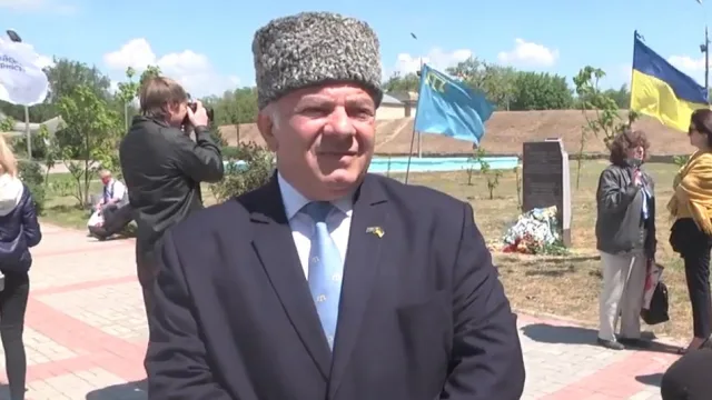 Память погибших при депортации крымских татар в Геническе почтили автопробегом