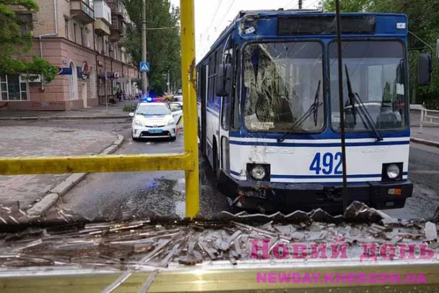 Троллейбусный “таран” в Херсоне: новые подробности
