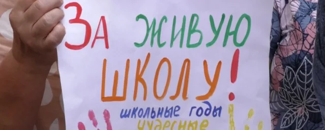 “За живую школу». В Херсоне протестовали против дистанционного обучения