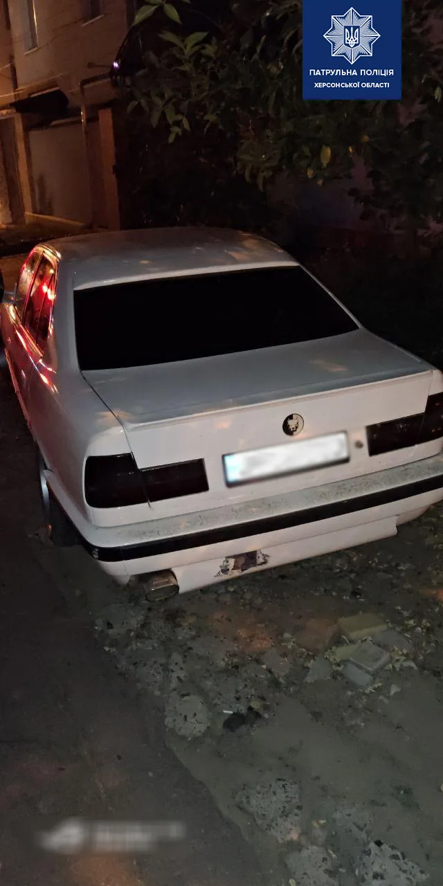 В пригороде Херсона задержали пьяного водителя на BMW