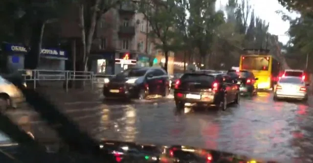 Херсон снова затопило из-за ливня