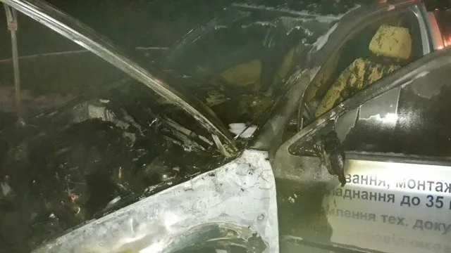 На Таврическом сгорела Skoda Octavia