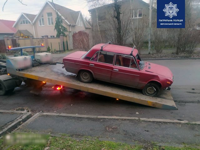 Минувшей ночью патрульные полицейские задержали в Херсоне 6 пьяных водителей