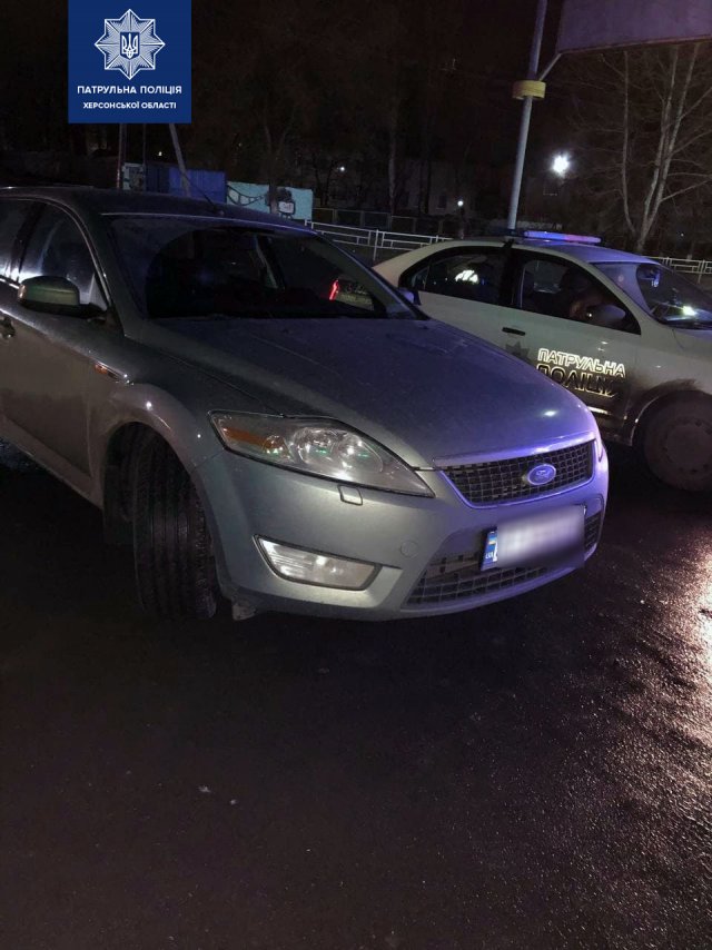 Минувшей ночью патрульные полицейские задержали в Херсоне 6 пьяных водителей
