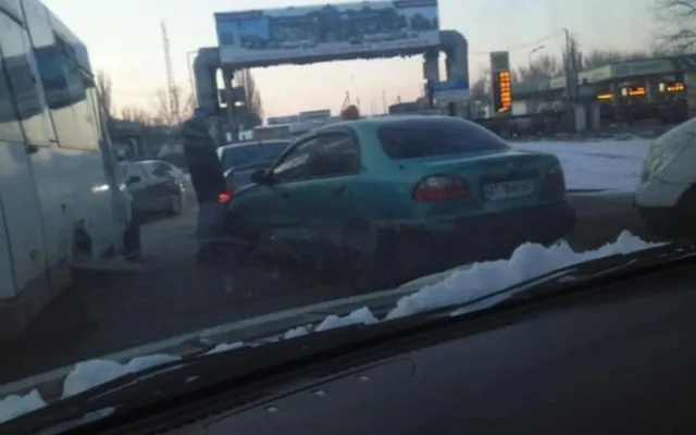В Херсоне на переезде – ДТП: движение затруднено