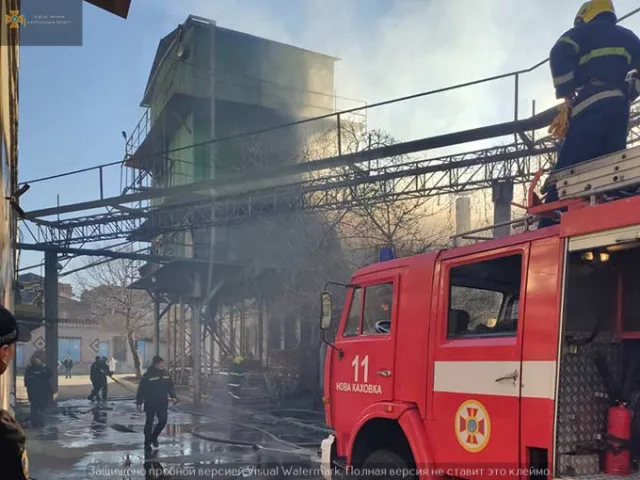 Пожар на хлебозаводе в Новой Каховке произошел из-за нарушения правил пожарной безопасности