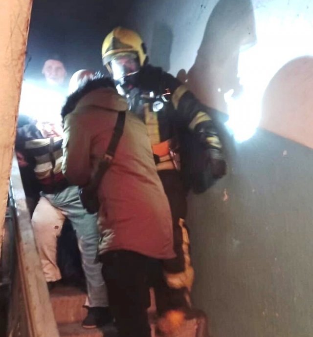 На Рождество в Херсоне горела многоэтажка