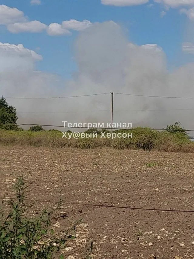 На Херсонщині горять виноградники