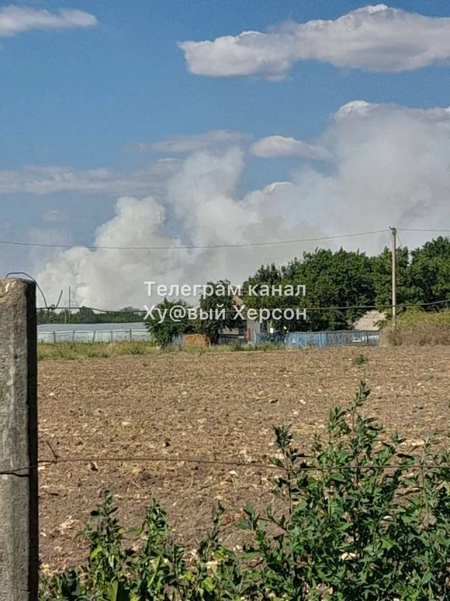 На Херсонщині горять виноградники