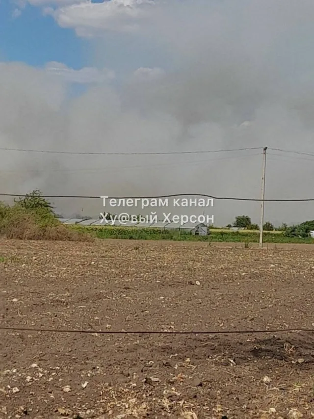 На Херсонщині горять виноградники