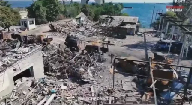 Російські пропагандисти показали наслідки високоточних ударів ЗСУ по Каховській дамбі