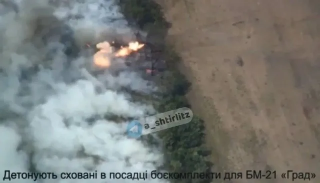 На Херсонщині підірвали “Град”, який обстрілював Миколаївщину: БК здетонував і розлетівся феєрверком