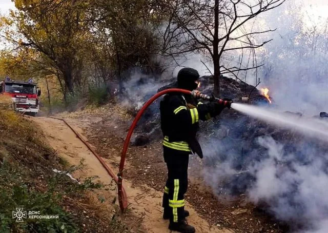 Вогнеборці ліквідували 2 пожежі на Бериславщині